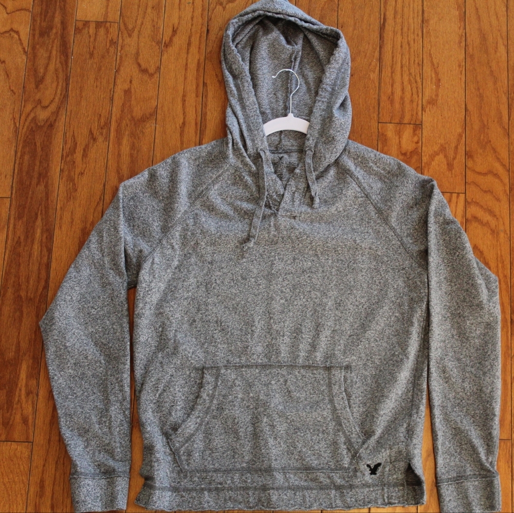 American Eagle Gray Men's Hoodie XS